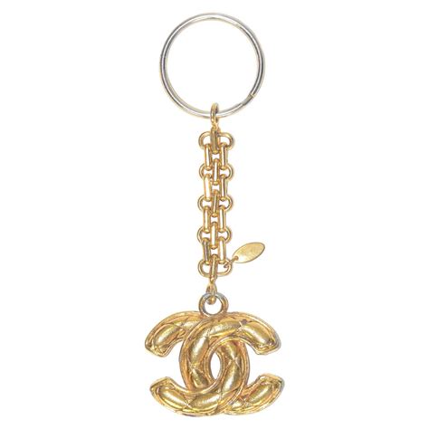 chanel keychain etsy|authentic chanel keychain.